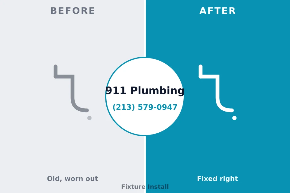 Before and after: plumbing company East Dundee, IL